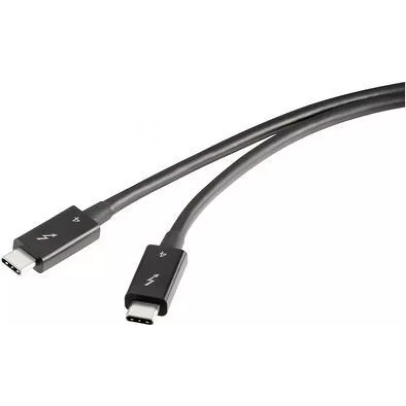 Renkforce Thunderbolt™-Cable Thunderbolt™ 4 Thunderbolt™ (USB-C®) Plug, Thunderbolt™ (USB-C®) Plug 0.80 m Juoda double-shielded RF-5235980 (RF-5235980)