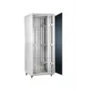 SOMI Networks | 27U, 19″ pastatoma spinta | 27U-60/60NAC | Pilka | Maks. apkrova 800kg; Nuimamos ir užrakinamos šoninės plokštės; Stiklinės durys; Nesurinkta | Gylis: 60 cm