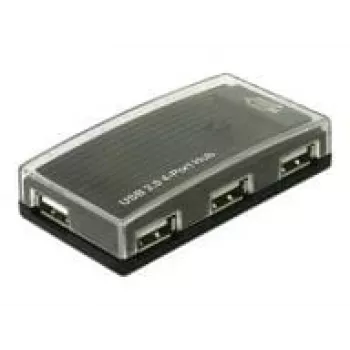 USB koncentratorius DeLOCK 4 prievadų išorinis USB 2.0 480 Mbit/s
