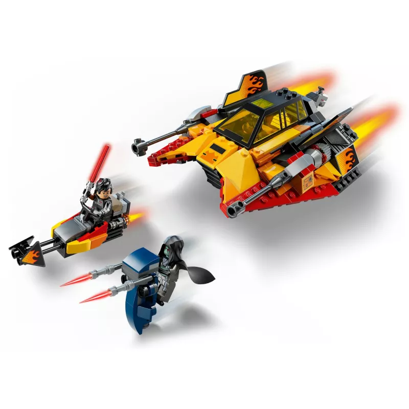 LEGO Star Wars Flame Speeder 75414 sniego transporto priemonės rinkinys — 349 dalys, 3 minifigūrėlės, amžius 7+