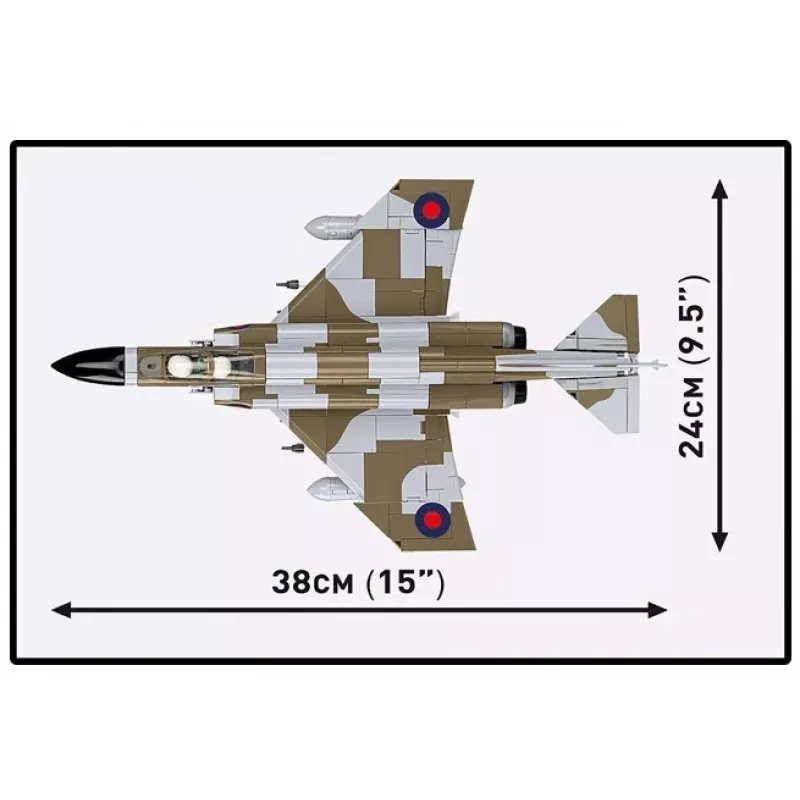 Cobi Blocks F-4M Phantom II karinio orlaivio modelis, 728 dalių konstravimo rinkinys