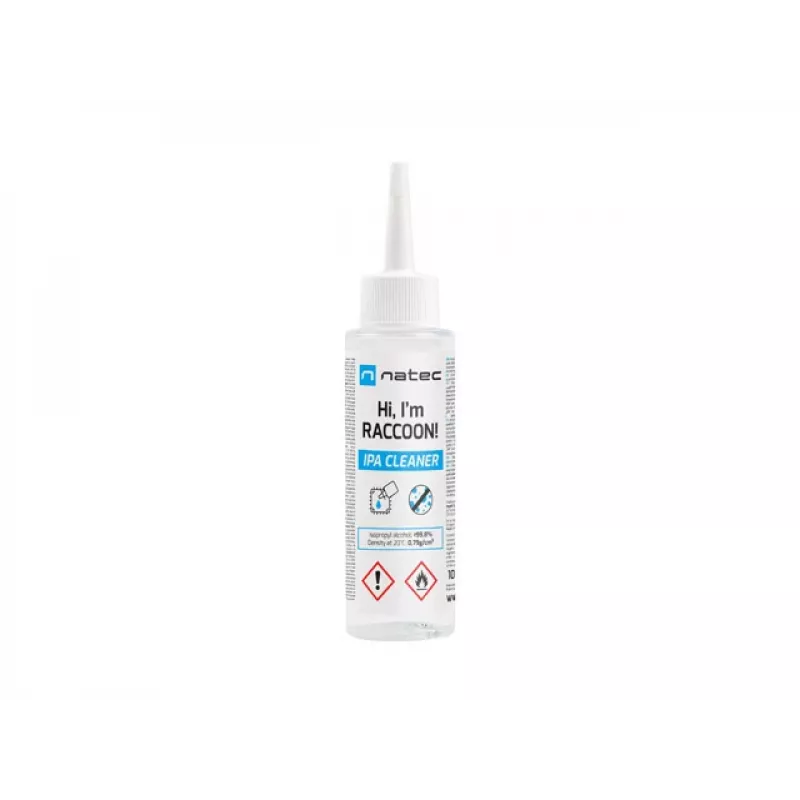 Isopropyl Alcohol Cleaner NATEC Racoon 100 ml — elektronikos ir paviršių valiklis