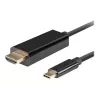 Lanberg USB-C į HDMI laidas, 0,5 m 4K/60Hz, juodas | Lanberg | USB-C į HDMI laidas | CA-CMHD-10CU-0005-BK | 0,5 m