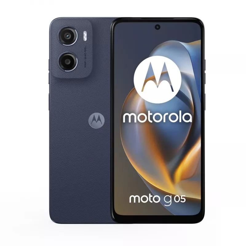 Motorola moto g05 16,9 cm (6,67 col.) Dual SIM Android 15 4G USB Type-C 4 GB 256 GB 5200 mAh Mėlyna