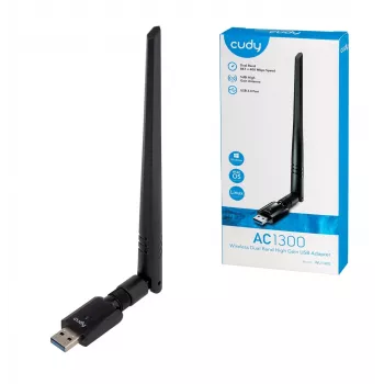 Tinklo plokštė Cudy WU1400 WLAN 867 Mbit/s USB Dual-band Wi-Fi 5