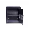 Biuro seifas Yale YSV/390/DB2 — 40 l plieno seifas, juodas, kombinuota spyna, montuojamas ant grindų / sienos
