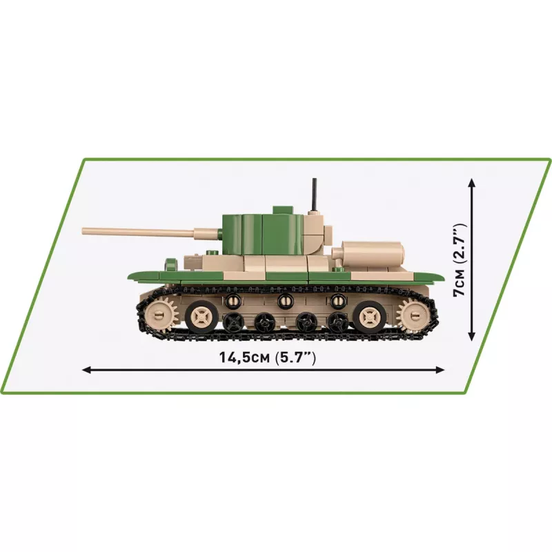 Statybinis rinkinys COBI Renault R35 Valentine IX Panzer I 595 vnt.