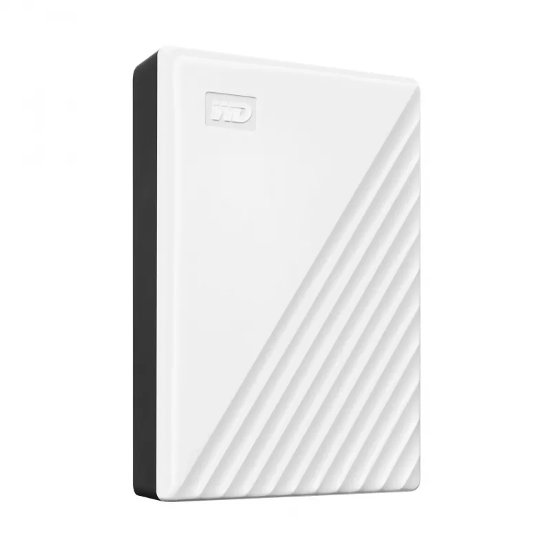 Western Digital WD My Passport 5TB Baltas USB3.0 / 2.5, 19.15 mm / 256 bitų šifravimas / WD Backup / Baltas (WDBPKJ0050BWT-WESN)