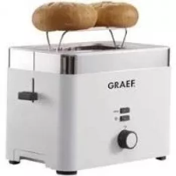 Graef TO 61 - Skrudintuvas - 2 riekėms - 2 lizdai - Kilnus balta