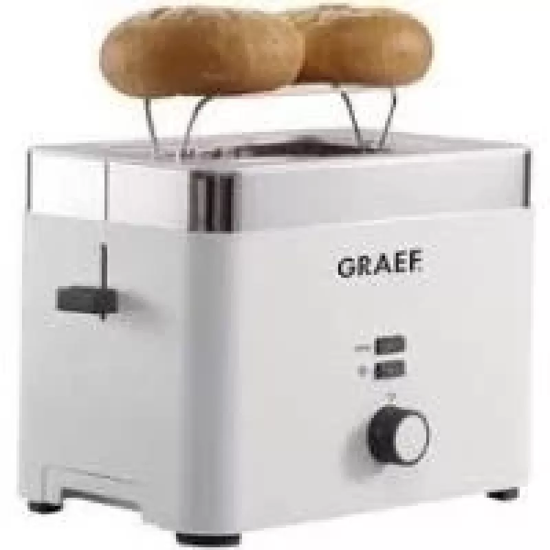 Graef TO 61 - Skrudintuvas - 2 riekėms - 2 lizdai - Kilnus balta