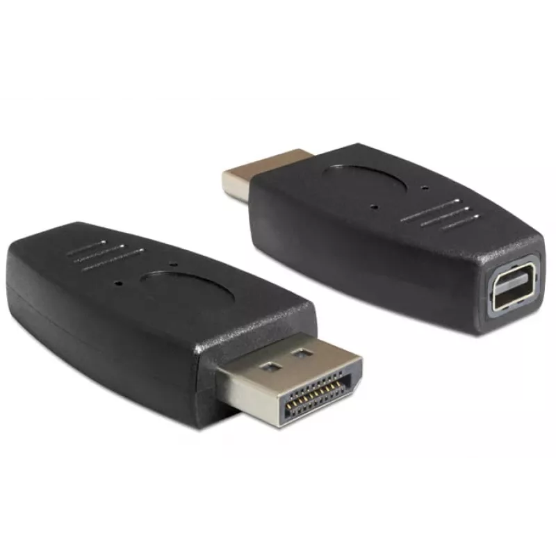 DeLOCK - DisplayPort adapteris - DisplayPort (V) į Mini DisplayPort (M) - Juoda
