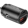 Automobilinis įkroviklis YENKEE CAR 02 Power Delivery 30W su USB-A ir USB-C prievadais