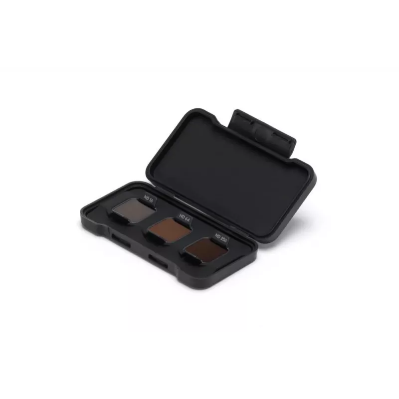 Neutralaus tankio filtrų rinkinys DJI Flip ND16 / ND64 / ND256 — trijų komplektas suderinamiems DJI dronams