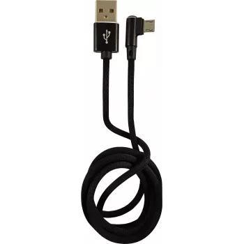 LC-POWER kabelis USB-Micro-1M-2 1m juodas, USB A į Micro-USB (LC-C-USB-MICRO-1M-2)