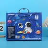 Piešimo ir tapybos rinkinys Extralink Blue Astronaut — 88 vnt. (dažai, teptukai, priedai)