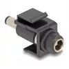 DeLOCK Keystone modulis DC 5,5 x 2,5 mm moteriškas į DC 5,5 x 2,1 mm vyriškas, juodas