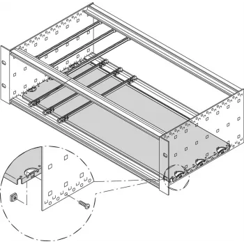SCHROFF MONTAVIMO PLOKŠTĖ 160D 84HP - Stovo priedas (34562748)
