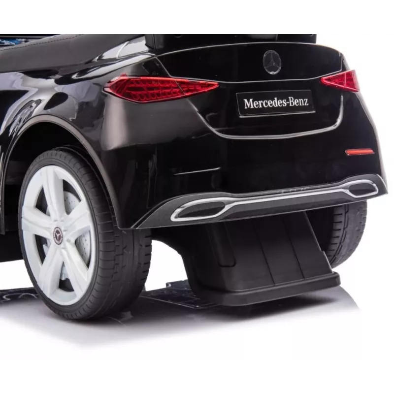 Stumiamas vaikiškas automobiliukas milly mally Mercedes C-Class juodas, modelis 6107