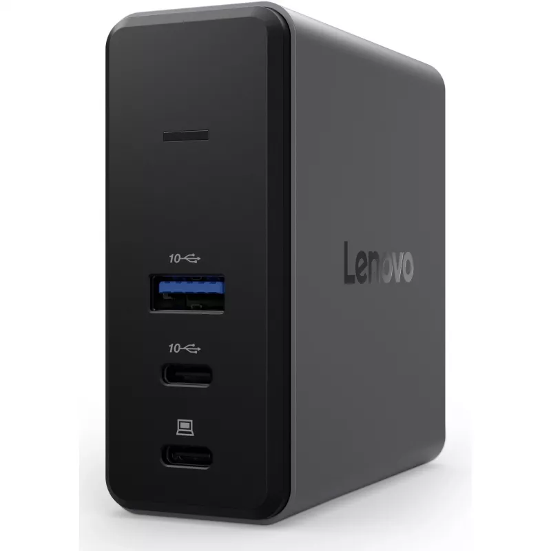 „Lenovo X9“ įkrovimo GaN dokas, laidinis USB 3.2 Gen 2 (3.1 Gen 2) Type-C, pilkas
