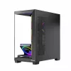 PC korpusas MODECOM Volcano Stellar 5F ATX Midi Tower, grūdintas stiklas, 5 iš anksto sumontuoti ventiliatoriai, USB‑C, palaiko microATX/ATX, maks. GPU 420 mm, CPU aušintuvo aukštis 175 mm