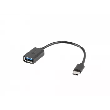 USB laidas Lanberg AD-OTG-UC-01 0,15 m USB 2.0 USB A USB C Juoda