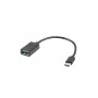 USB laidas Lanberg AD-OTG-UC-01 0,15 m USB 2.0 USB A USB C Juoda