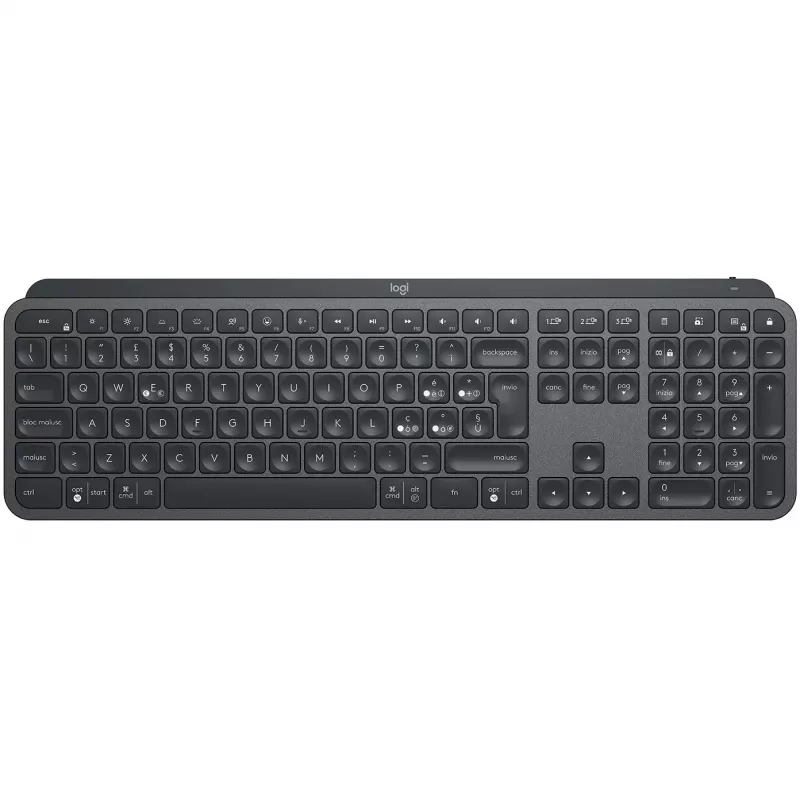 Logitech MX Keys for Business klaviatūra RF belaidė + Bluetooth itališka grafito (920-010247)