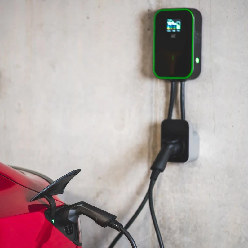 GREEN CELL WALLBOX EV POWERBOX 22KW SU LIZDU IR RFID
