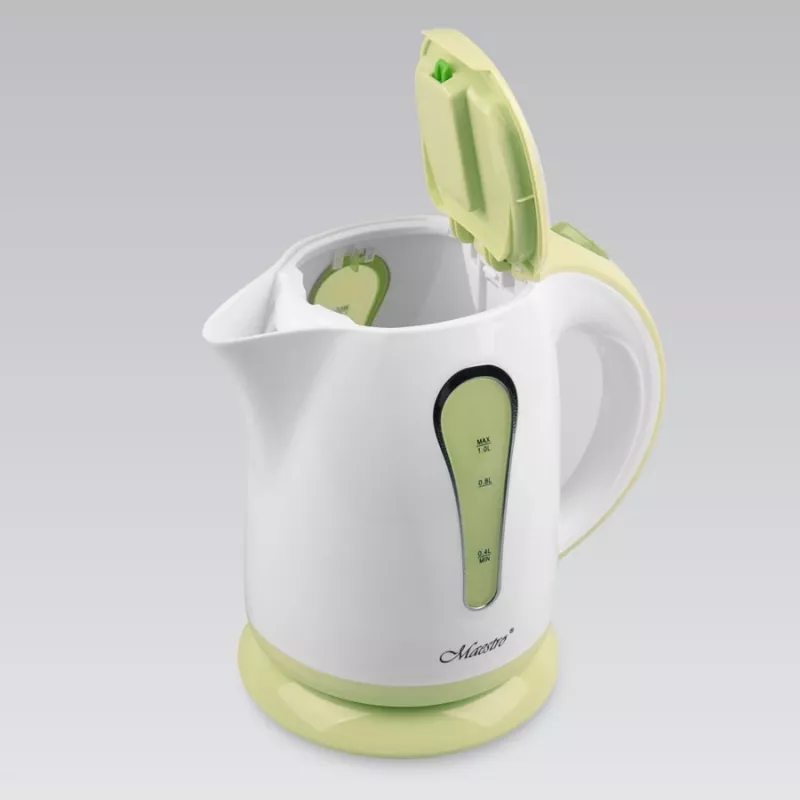 Elektrinis virdulys Maestro MR-028 1 L 1630 W žalias, plastikinis korpusas, mygtukinis valdymas