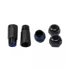 LogiLink IP68 lauko korpusas Keystone moduliams ir jungtims, plastikinis, poliamidas, juodas, IP68, 140 mm, 36 mm, 36 mm