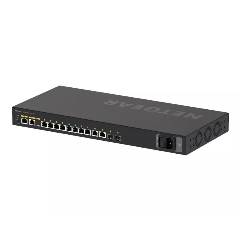 NETGEAR M4250-10G2XF-PoE+ valdomas L2/L3 Gigabit Ethernet (10/100/1000) tinklo komutatorius su maitinimu per eternetą (PoE), 1U, juodas