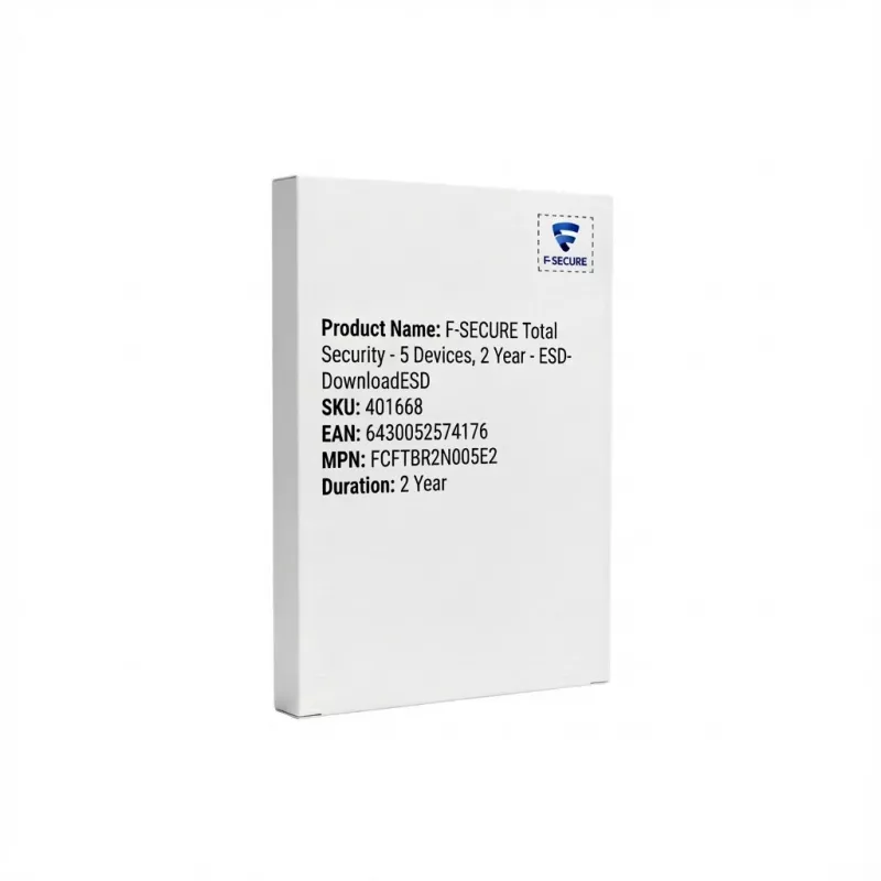 F-SECURE Total Security – 5 įrenginiams, 2 metai – ESD-DownloadESD