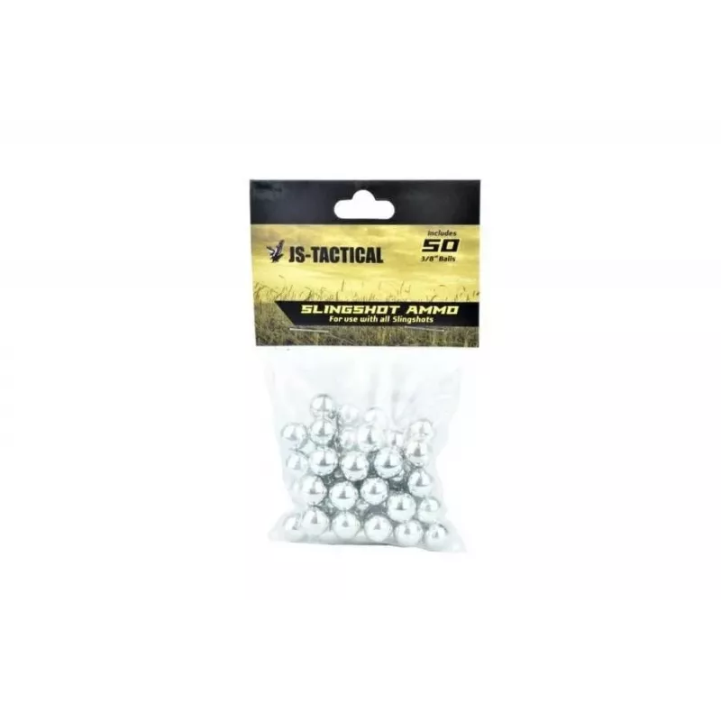 JS Tactical plieniniai timpos kamuoliukai 9.5 mm - 50 vnt.