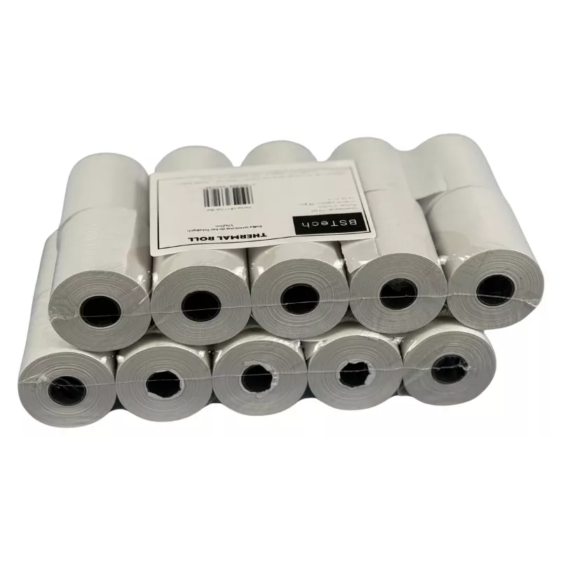 BSTech popierius, terminis ritinys kasos aparatams 57x20m 10 vienetų