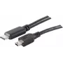 USB laidas S/CONN 77144-1.0 USB 2.0 1 m USB C Mini-USB B Juodas