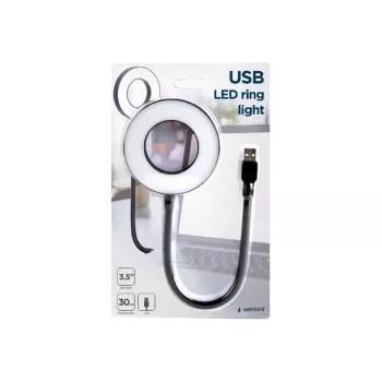 Gembird NL-LEDRING-01 USB LED žiedinis šviestuvas | Balta 6500K