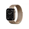 Apple Watch Series 11 GPS + Cellular 46mm Gold Titanium Case su Gold Milanese Loop - S/M (MFD74ZR/A)