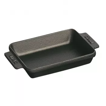 Staub stačiakampis mini kepimo indas 250 ml, juodas