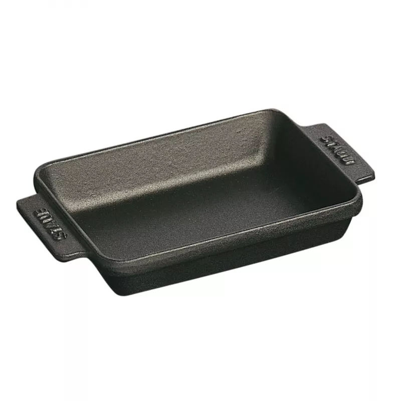 Staub stačiakampis mini kepimo indas 250 ml, juodas