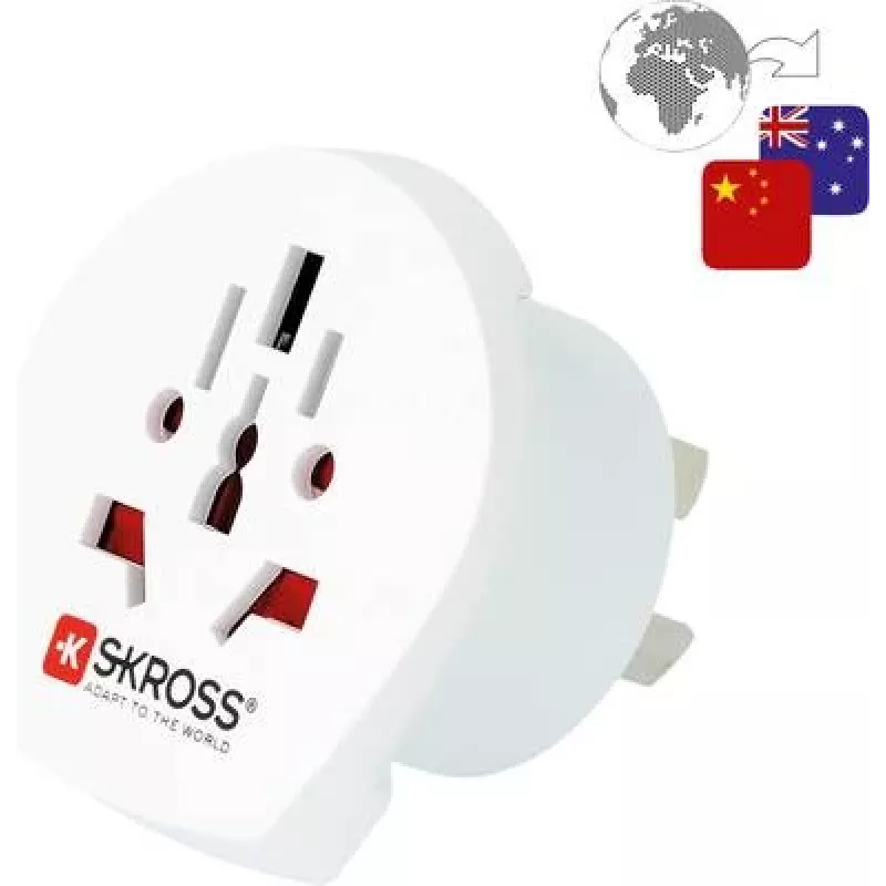 Skross 1.500222-E kelioninis adapteris CA W į AUS/CHINA (1.500222-E)