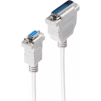Serijinis laidas ShiverPeaks BS78065-5 Pilkas 5m DB-9 DB-25