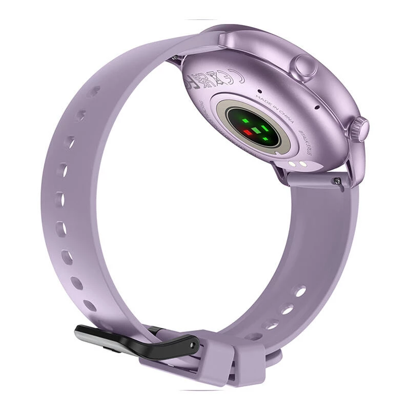 Išmanusis laikrodis Zeblaze Btalk 3 Plus — 1.39 colio (3.53 cm) IPS 360×360 px, jutiklinis ekranas, silikoninis dirželis, violetinė