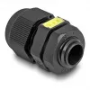 Kabelio sandariklis M12 DELOCK su ventiliacija IP68, plastikinis, juodas, 2 vnt.