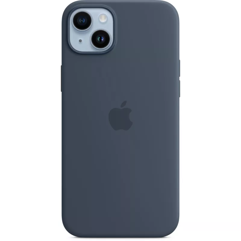 Silikoninis dėklas dėklas Apple iPhone 14 Plus MagSafe Storm Blue