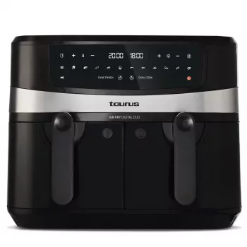 Taurus Air Fry Digital Duo Double 9 L 2200 W karšto oro gruzdintuvė Juoda
