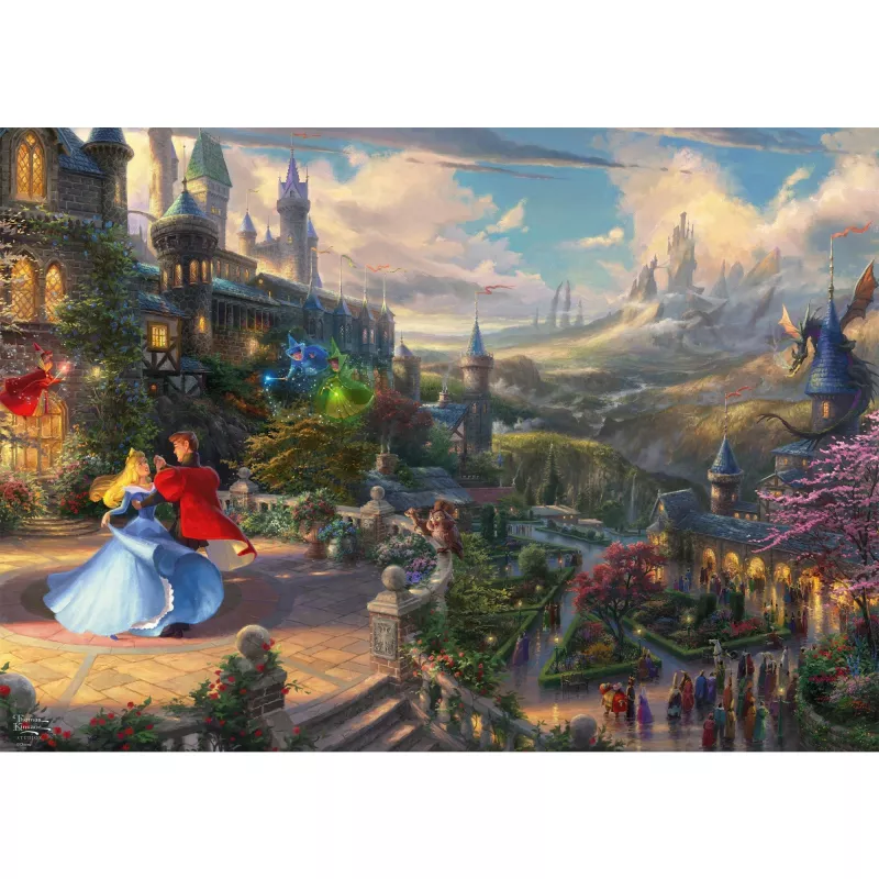 Dėlionė Schmidt Spiele Thomas Kinkade Studios Disney Dreams Collections Sleeping Beauty 1000 vnt.