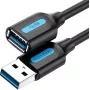 USB 3.0 ilginamasis laidas Vention CBHBI, kištukas į lizdą, 3 m, juodas