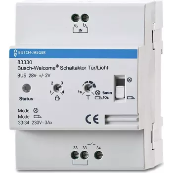 BUSCH JAEGER 83330 - perjungimo pavara - montavimas ant DIN bėgelio - IP20 - Balta - CE - RoHS - 350 W