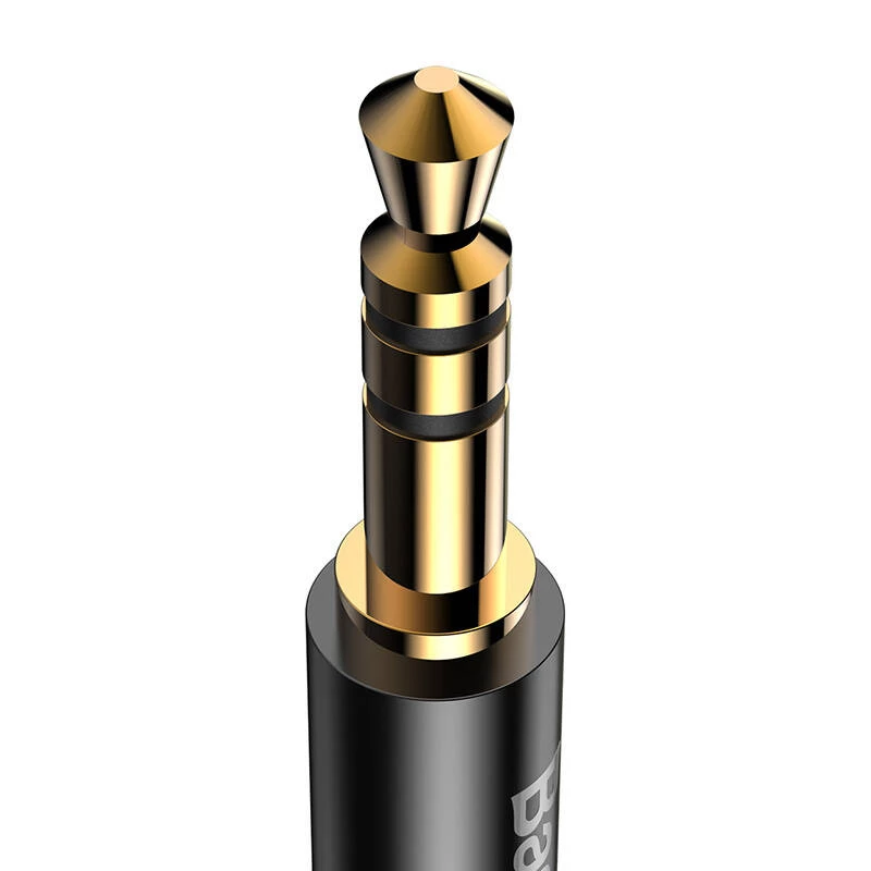 Baseus Yiven garso kabelis USB-C į 3,5 mm mini lizdą, 1,2 m (juodas)