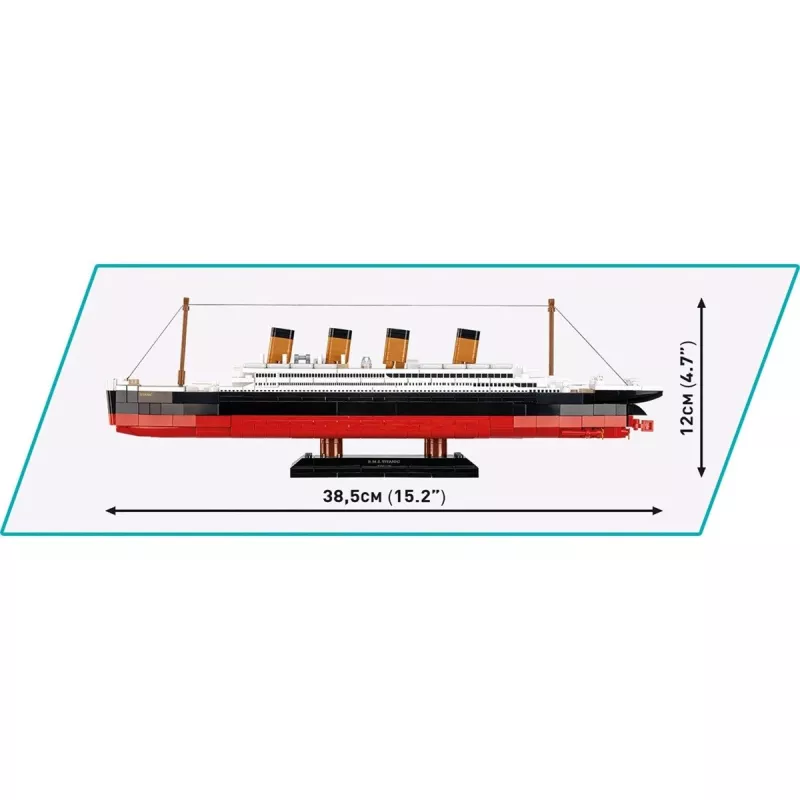 Konstruktorius Cobi R.M.S. Titanic modelis 593 dalys COBI-1680 — mastelio modelio kaladėlės